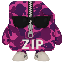 RunThis Fashion Icon — purple Bape camo zip-up hoodie