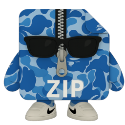 Fashion Icon 4 — Blue Bape Camo